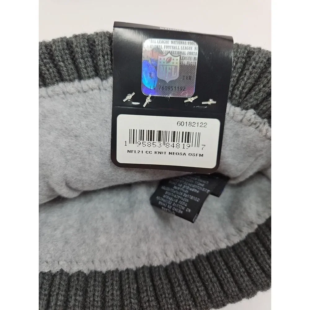 New Era NFL Crucial Catch‎ New Orleans Saints Knit Beanie Hat Gray OSFM